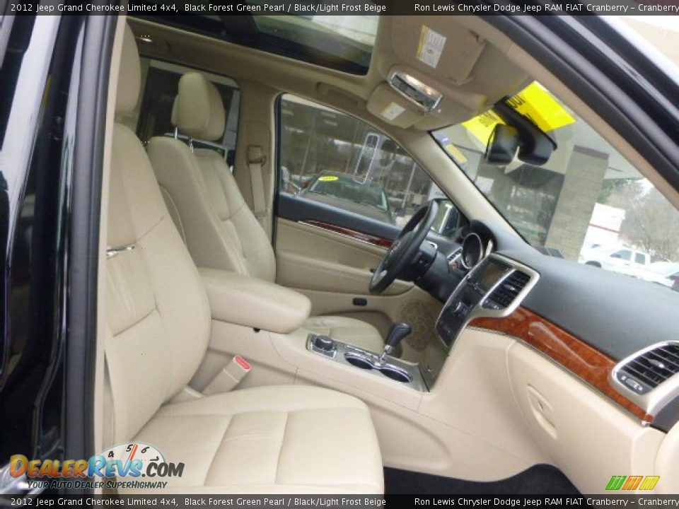 2012 Jeep Grand Cherokee Limited 4x4 Black Forest Green Pearl / Black/Light Frost Beige Photo #12