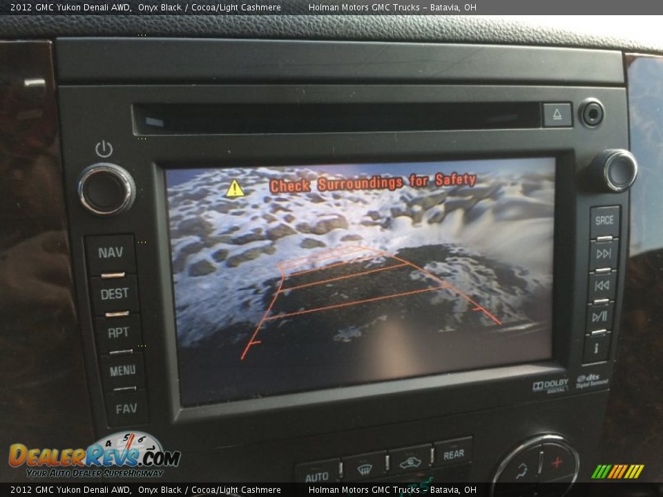2012 GMC Yukon Denali AWD Onyx Black / Cocoa/Light Cashmere Photo #8