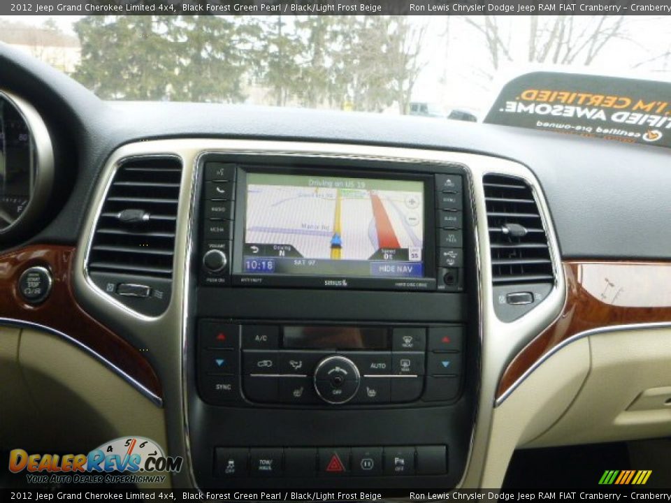 2012 Jeep Grand Cherokee Limited 4x4 Black Forest Green Pearl / Black/Light Frost Beige Photo #17