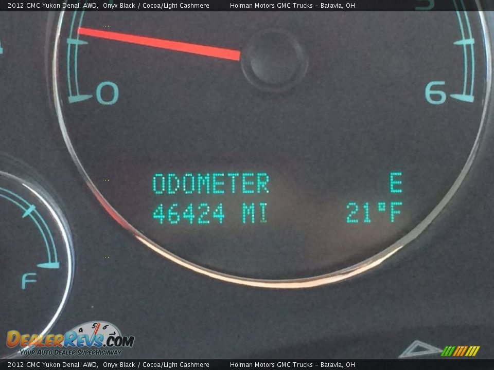 2012 GMC Yukon Denali AWD Onyx Black / Cocoa/Light Cashmere Photo #14