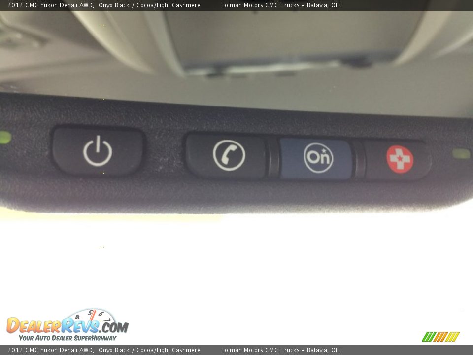 2012 GMC Yukon Denali AWD Onyx Black / Cocoa/Light Cashmere Photo #18