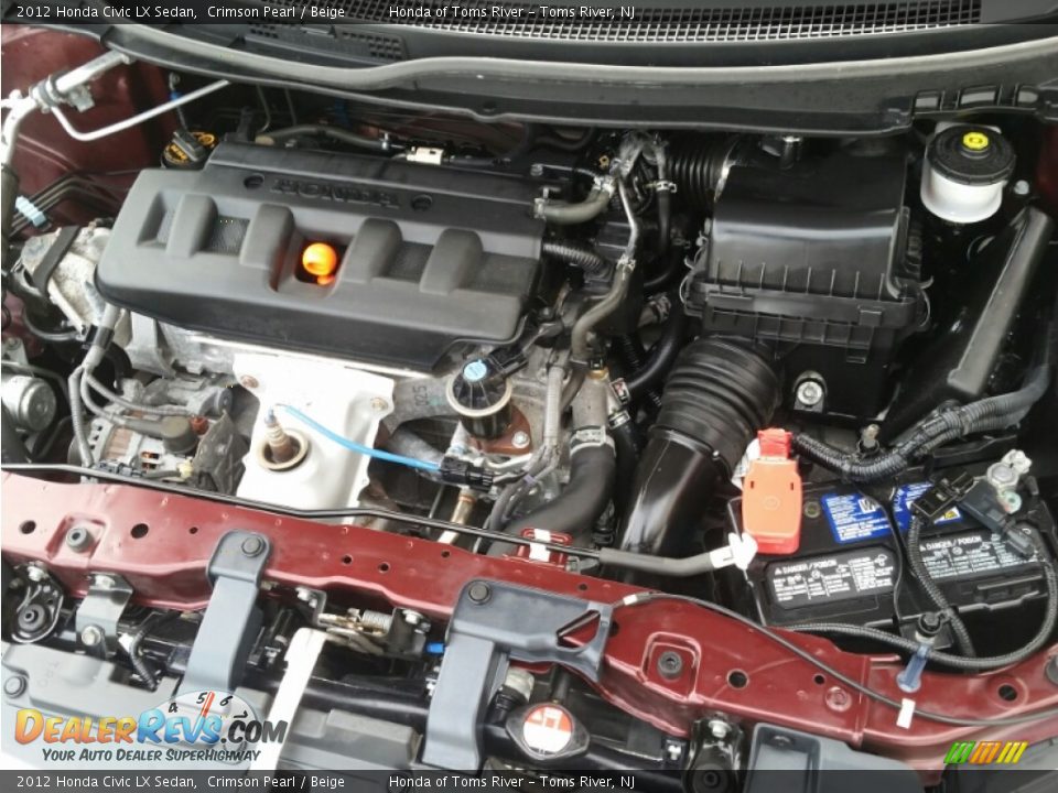 2012 Honda Civic LX Sedan Crimson Pearl / Beige Photo #27