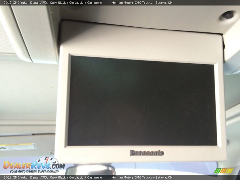 2012 GMC Yukon Denali AWD Onyx Black / Cocoa/Light Cashmere Photo #25