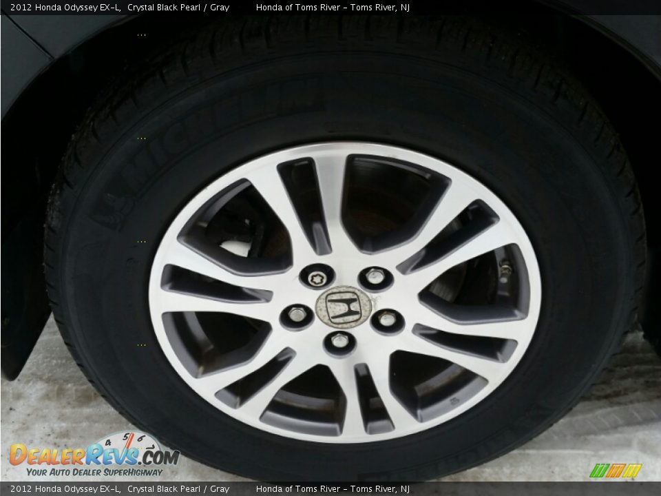 2012 Honda Odyssey EX-L Crystal Black Pearl / Gray Photo #9
