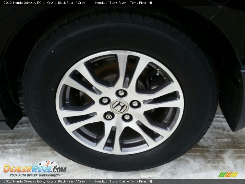 2012 Honda Odyssey EX-L Crystal Black Pearl / Gray Photo #10
