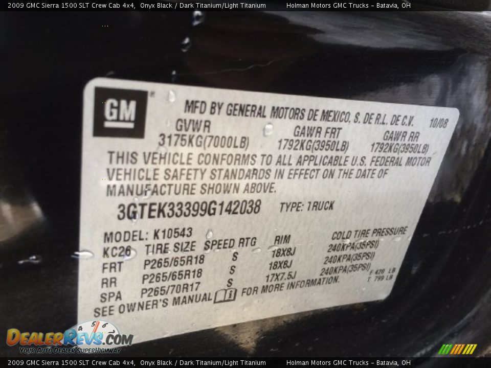 2009 GMC Sierra 1500 SLT Crew Cab 4x4 Onyx Black / Dark Titanium/Light Titanium Photo #4