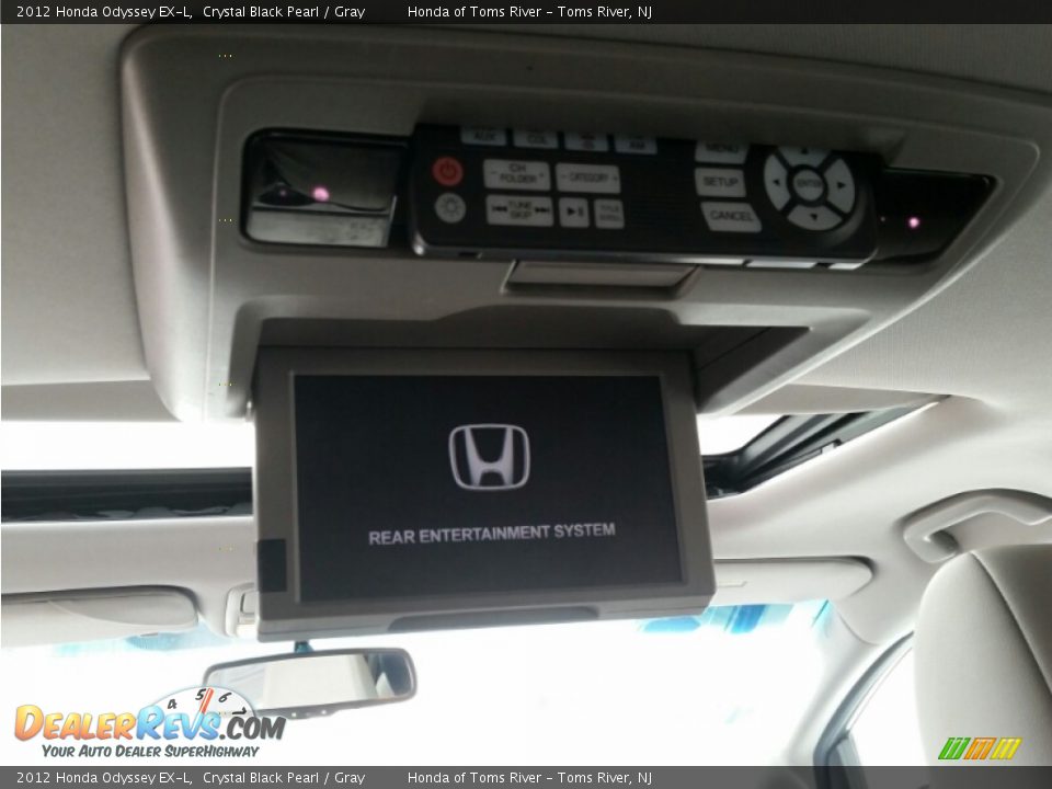 2012 Honda Odyssey EX-L Crystal Black Pearl / Gray Photo #17