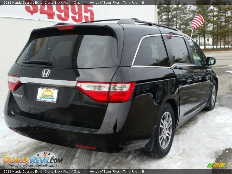 2012 Honda Odyssey EX-L Crystal Black Pearl / Gray Photo #23