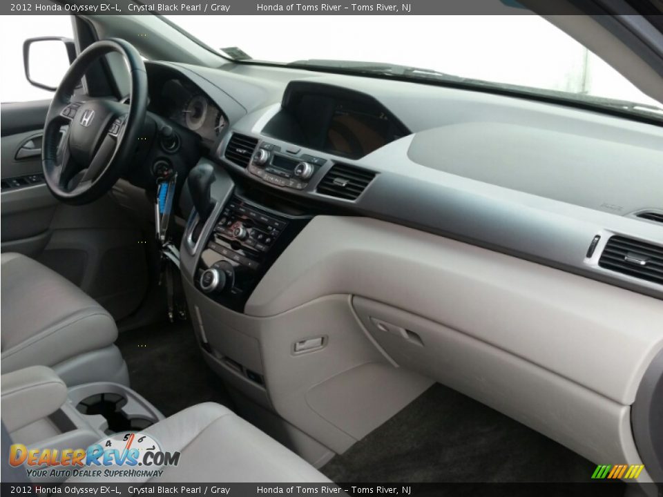 2012 Honda Odyssey EX-L Crystal Black Pearl / Gray Photo #26