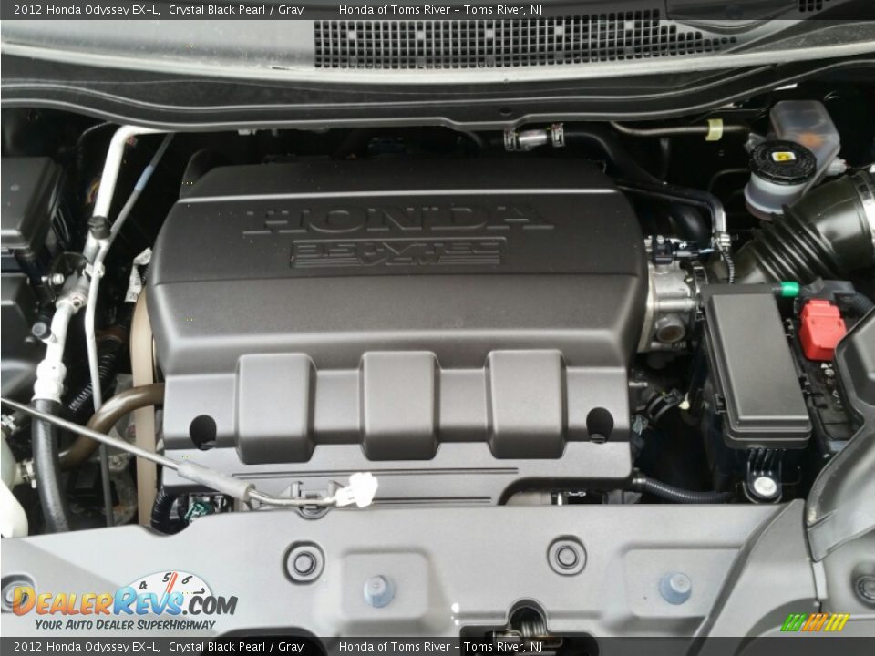 2012 Honda Odyssey EX-L Crystal Black Pearl / Gray Photo #28