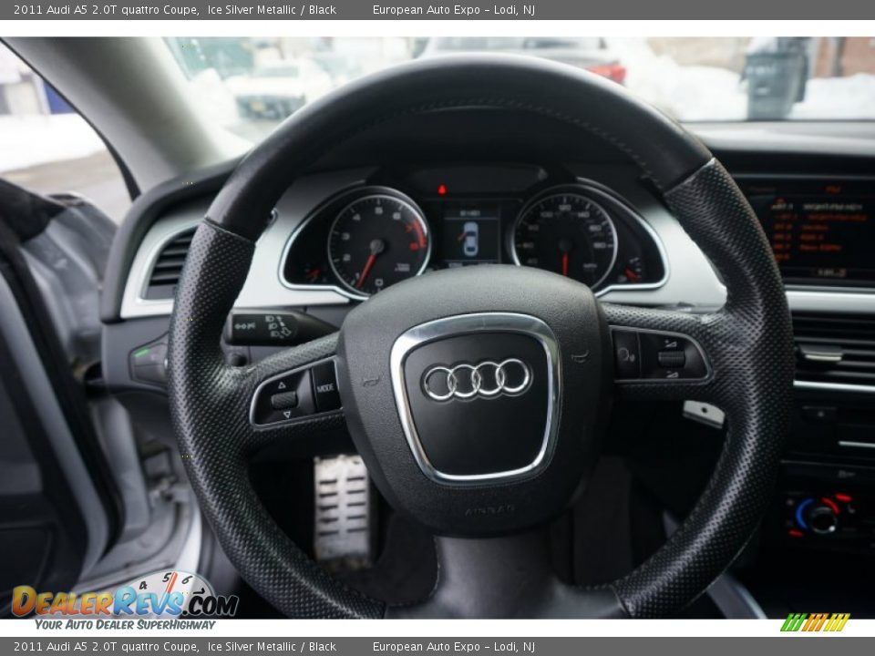 2011 Audi A5 2.0T quattro Coupe Ice Silver Metallic / Black Photo #16