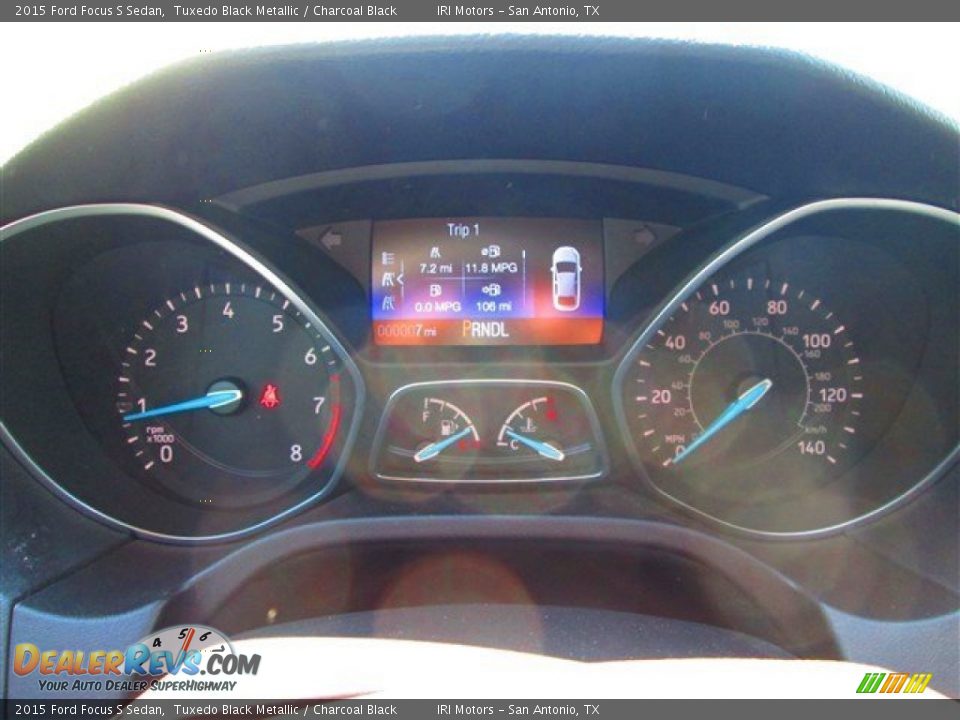 2015 Ford Focus S Sedan Tuxedo Black Metallic / Charcoal Black Photo #28