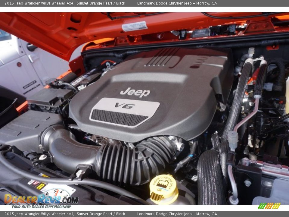 2015 Jeep Wrangler Willys Wheeler 4x4 3.6 Liter DOHC 24-Valve VVT V6 Engine Photo #7