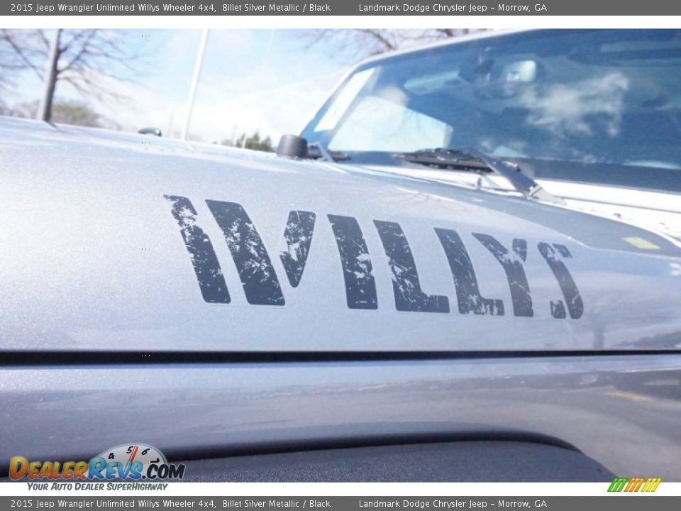 2015 Jeep Wrangler Unlimited Willys Wheeler 4x4 Billet Silver Metallic / Black Photo #6
