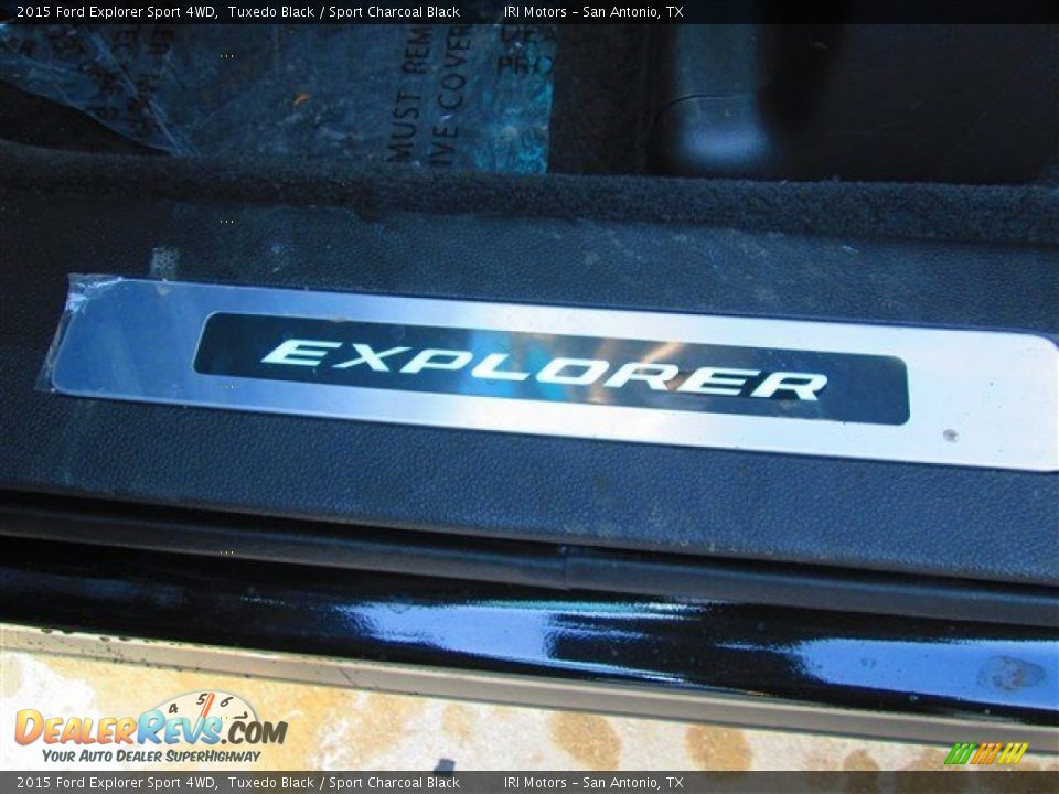 2015 Ford Explorer Sport 4WD Tuxedo Black / Sport Charcoal Black Photo #33