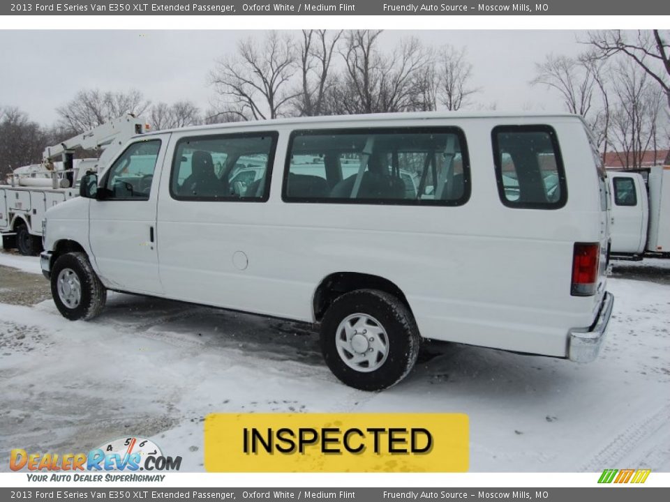 2013 Ford E Series Van E350 XLT Extended Passenger Oxford White / Medium Flint Photo #3