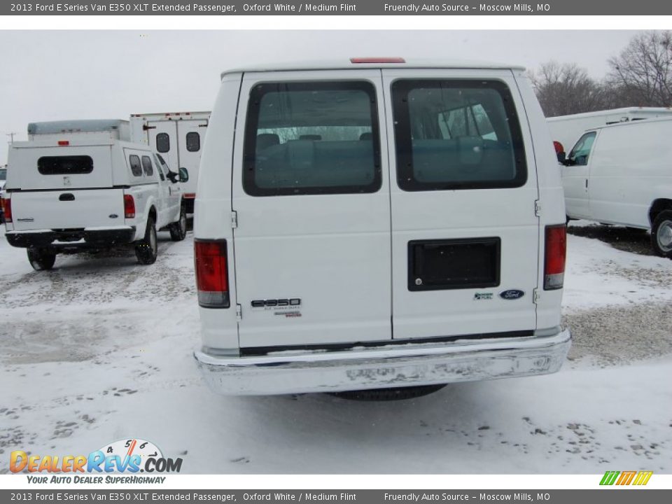 2013 Ford E Series Van E350 XLT Extended Passenger Oxford White / Medium Flint Photo #4
