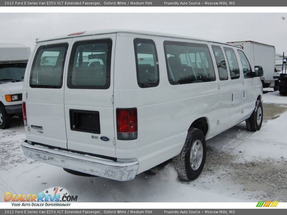 2013 Ford E Series Van E350 XLT Extended Passenger Oxford White / Medium Flint Photo #5