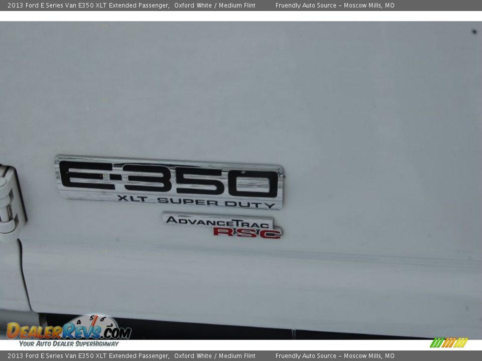 2013 Ford E Series Van E350 XLT Extended Passenger Oxford White / Medium Flint Photo #7