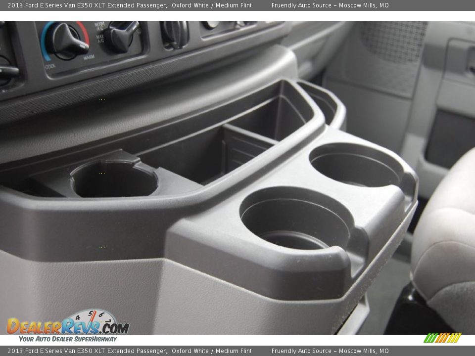 2013 Ford E Series Van E350 XLT Extended Passenger Oxford White / Medium Flint Photo #13