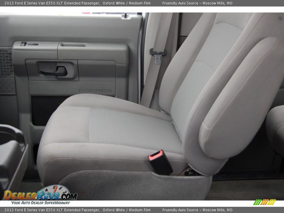 2013 Ford E Series Van E350 XLT Extended Passenger Oxford White / Medium Flint Photo #14