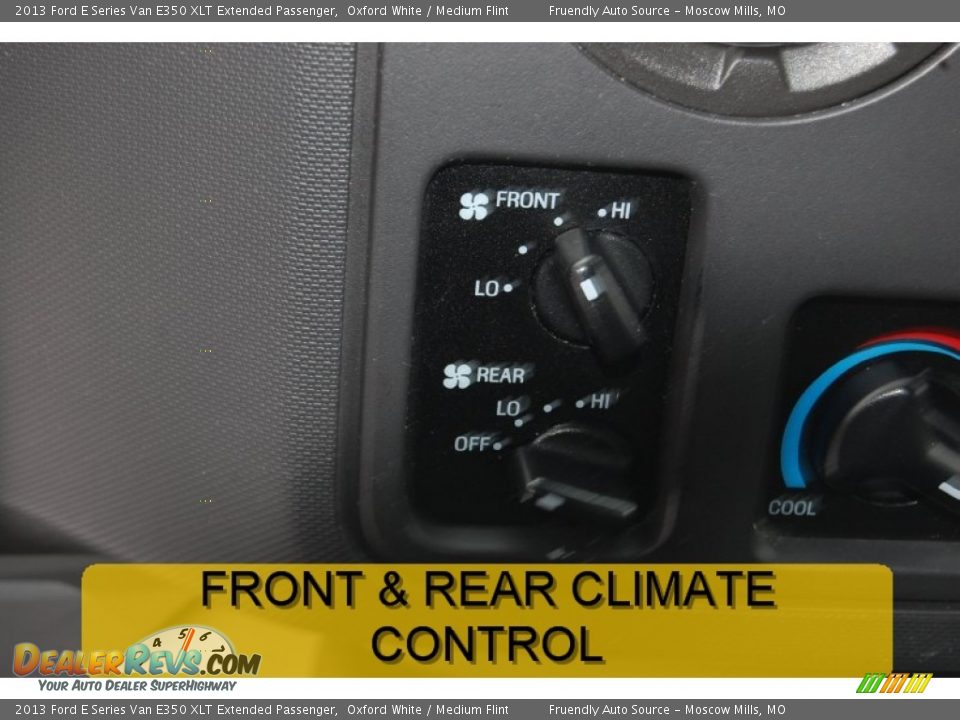 2013 Ford E Series Van E350 XLT Extended Passenger Oxford White / Medium Flint Photo #18