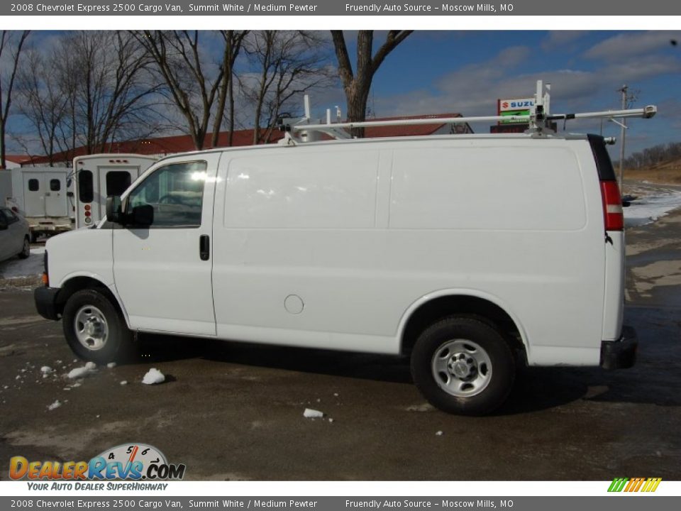 2008 Chevrolet Express 2500 Cargo Van Summit White / Medium Pewter Photo #6