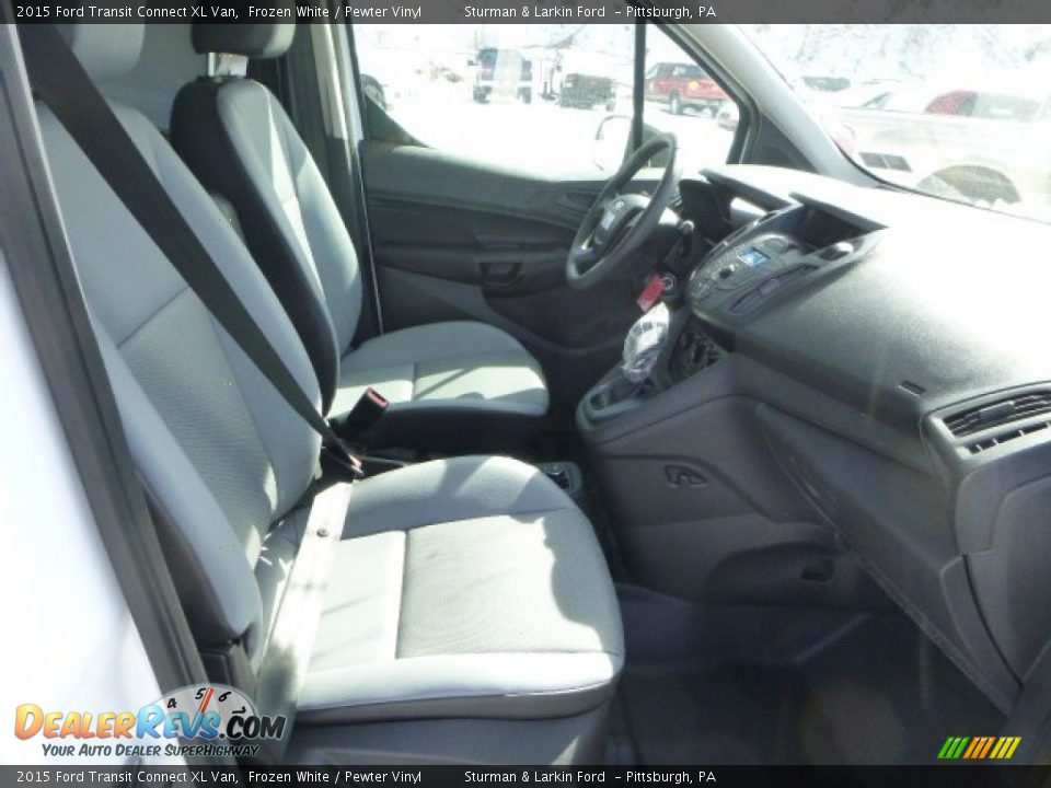 2015 Ford Transit Connect XL Van Frozen White / Pewter Vinyl Photo #3