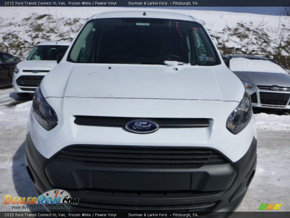 2015 Ford Transit Connect XL Van Frozen White / Pewter Vinyl Photo #9