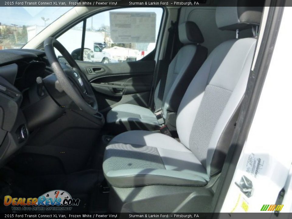 2015 Ford Transit Connect XL Van Frozen White / Pewter Vinyl Photo #10