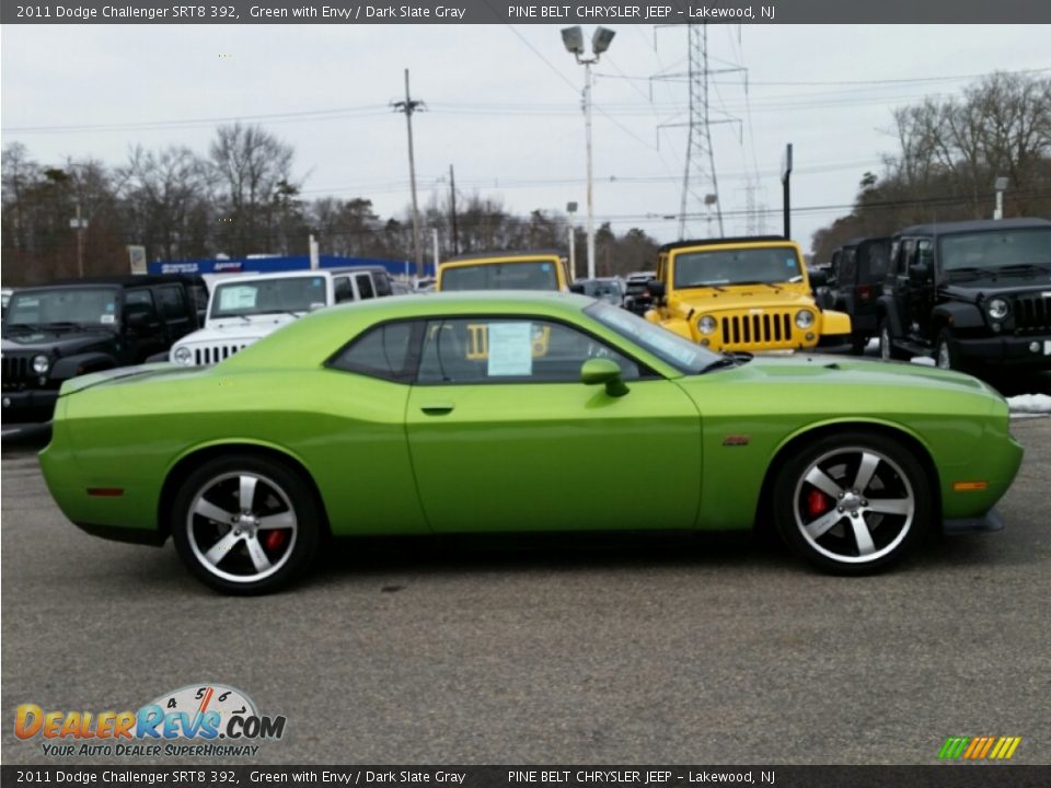 2011 Dodge Challenger SRT8 392 Green with Envy / Dark Slate Gray Photo #5