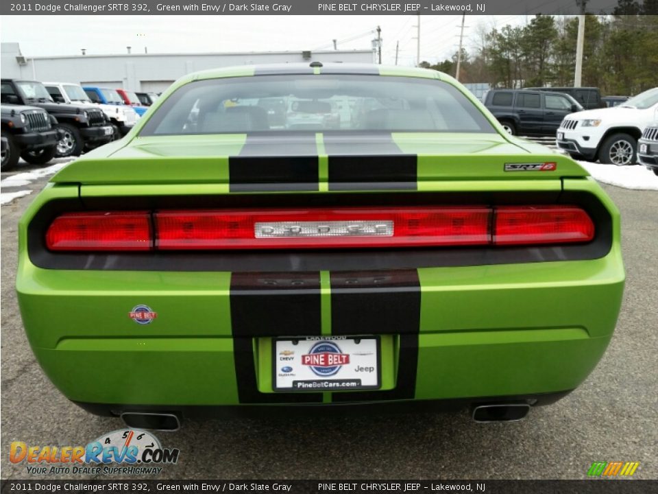 2011 Dodge Challenger SRT8 392 Green with Envy / Dark Slate Gray Photo #8