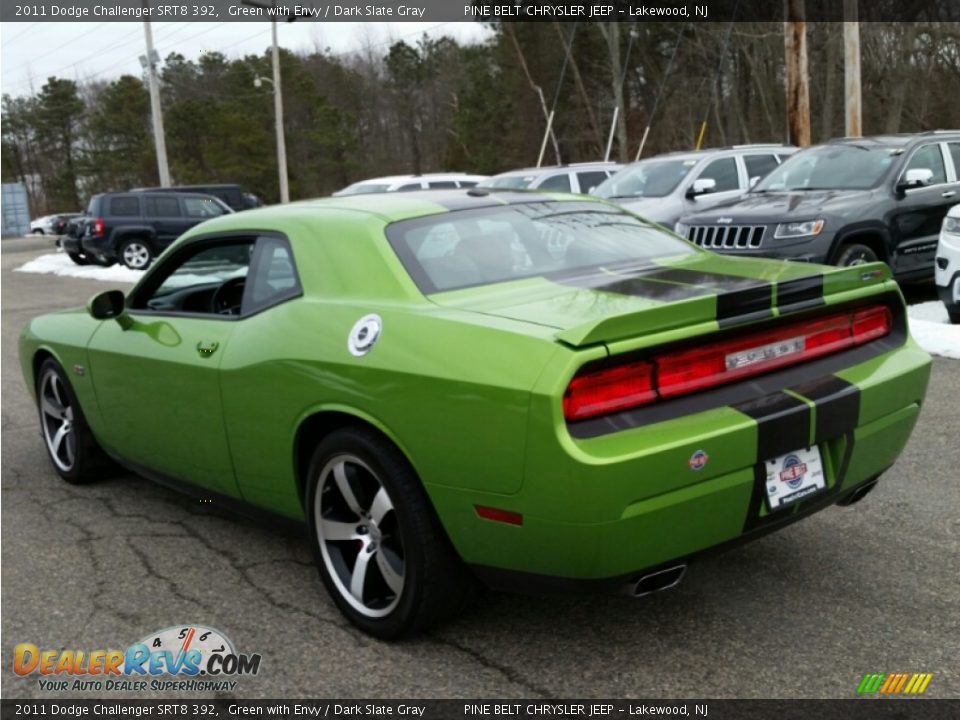 2011 Dodge Challenger SRT8 392 Green with Envy / Dark Slate Gray Photo #9