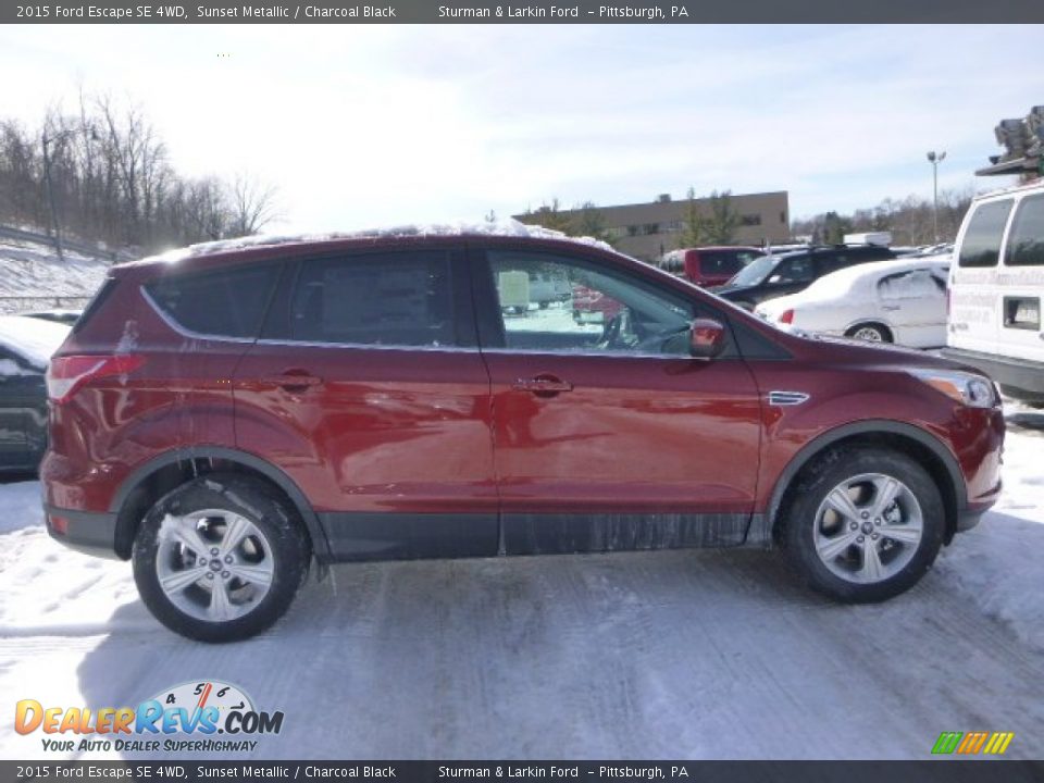 2015 Ford Escape SE 4WD Sunset Metallic / Charcoal Black Photo #2