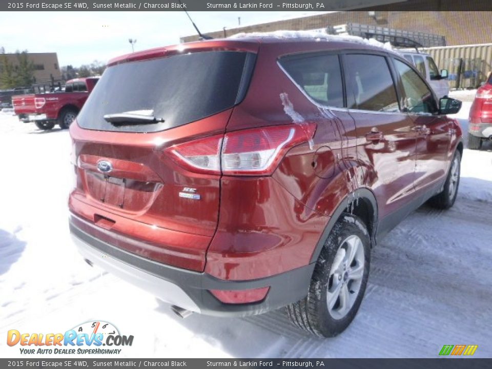 2015 Ford Escape SE 4WD Sunset Metallic / Charcoal Black Photo #3