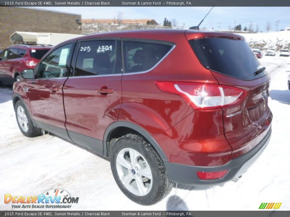 2015 Ford Escape SE 4WD Sunset Metallic / Charcoal Black Photo #5