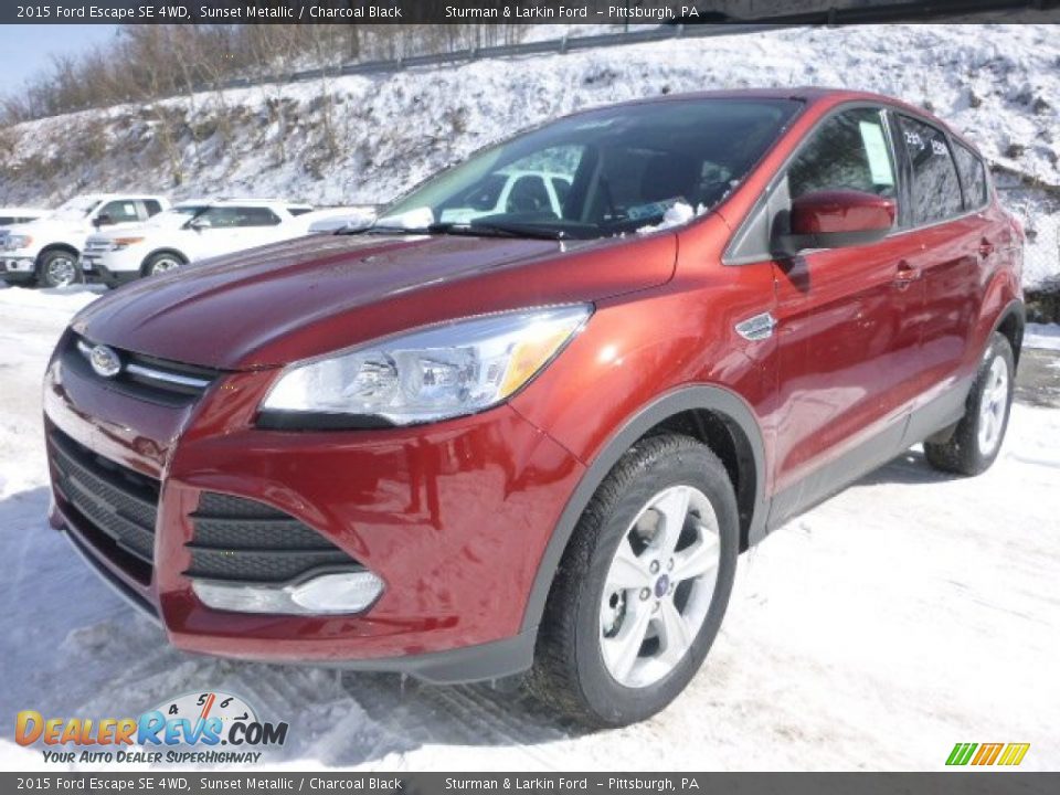 2015 Ford Escape SE 4WD Sunset Metallic / Charcoal Black Photo #6