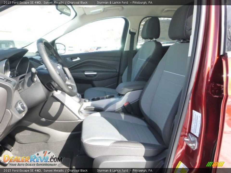 2015 Ford Escape SE 4WD Sunset Metallic / Charcoal Black Photo #10