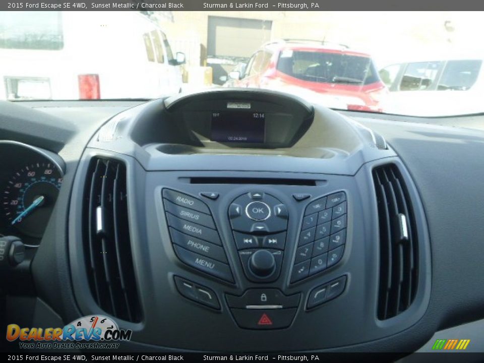 2015 Ford Escape SE 4WD Sunset Metallic / Charcoal Black Photo #12
