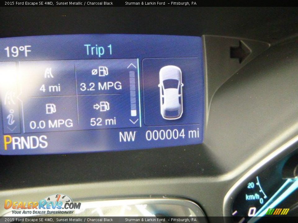 2015 Ford Escape SE 4WD Sunset Metallic / Charcoal Black Photo #13