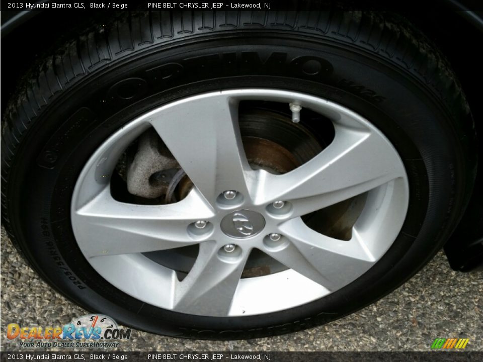 2013 Hyundai Elantra GLS Black / Beige Photo #4