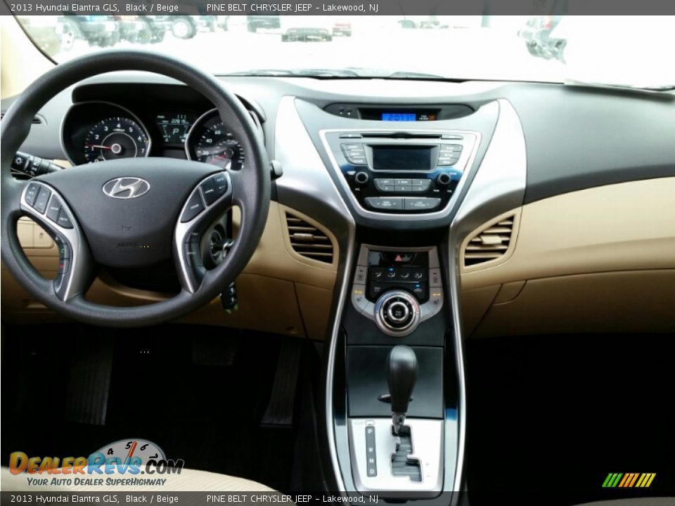 2013 Hyundai Elantra GLS Black / Beige Photo #12