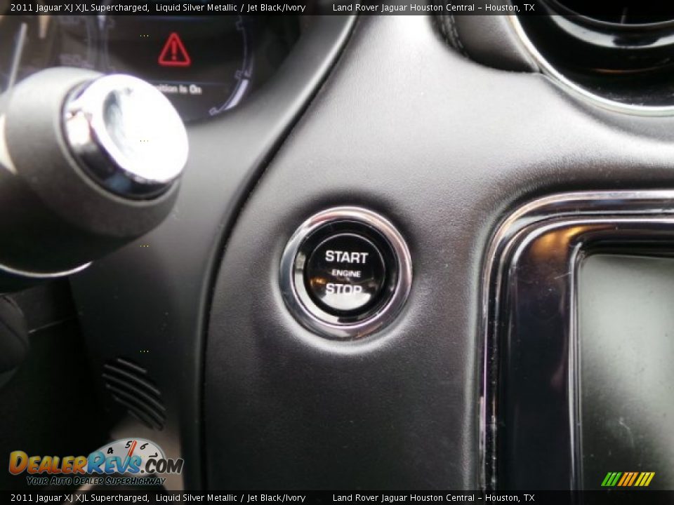 2011 Jaguar XJ XJL Supercharged Liquid Silver Metallic / Jet Black/Ivory Photo #20