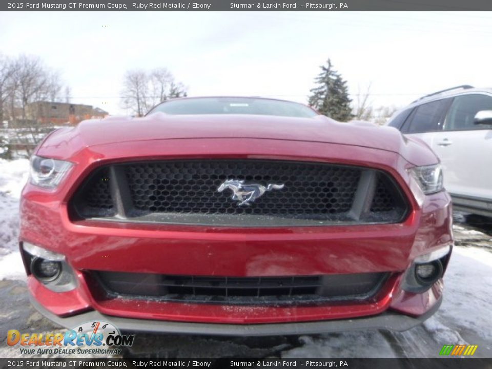 2015 Ford Mustang GT Premium Coupe Ruby Red Metallic / Ebony Photo #3