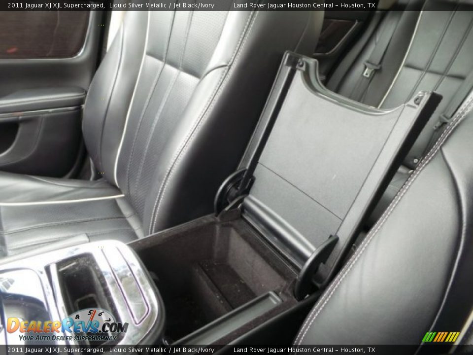 2011 Jaguar XJ XJL Supercharged Liquid Silver Metallic / Jet Black/Ivory Photo #27