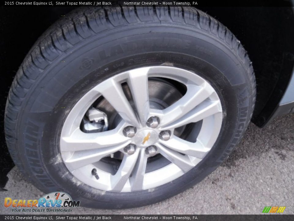 2015 Chevrolet Equinox LS Silver Topaz Metallic / Jet Black Photo #10