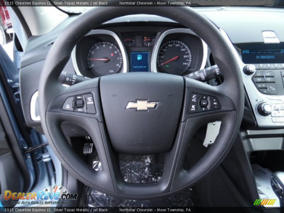 2015 Chevrolet Equinox LS Silver Topaz Metallic / Jet Black Photo #16