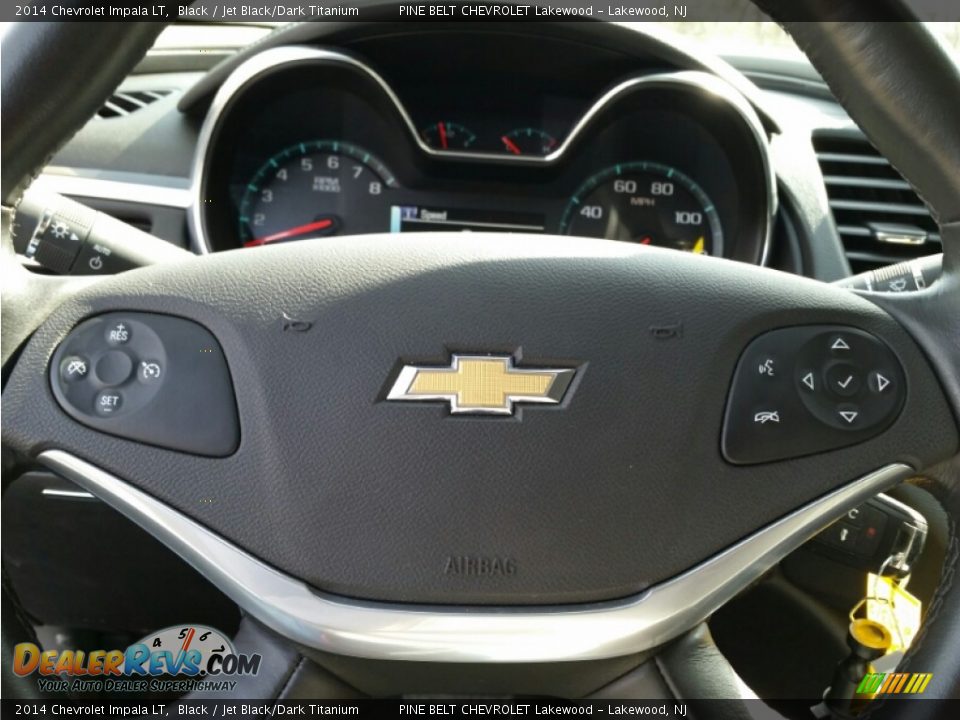 2014 Chevrolet Impala LT Black / Jet Black/Dark Titanium Photo #16