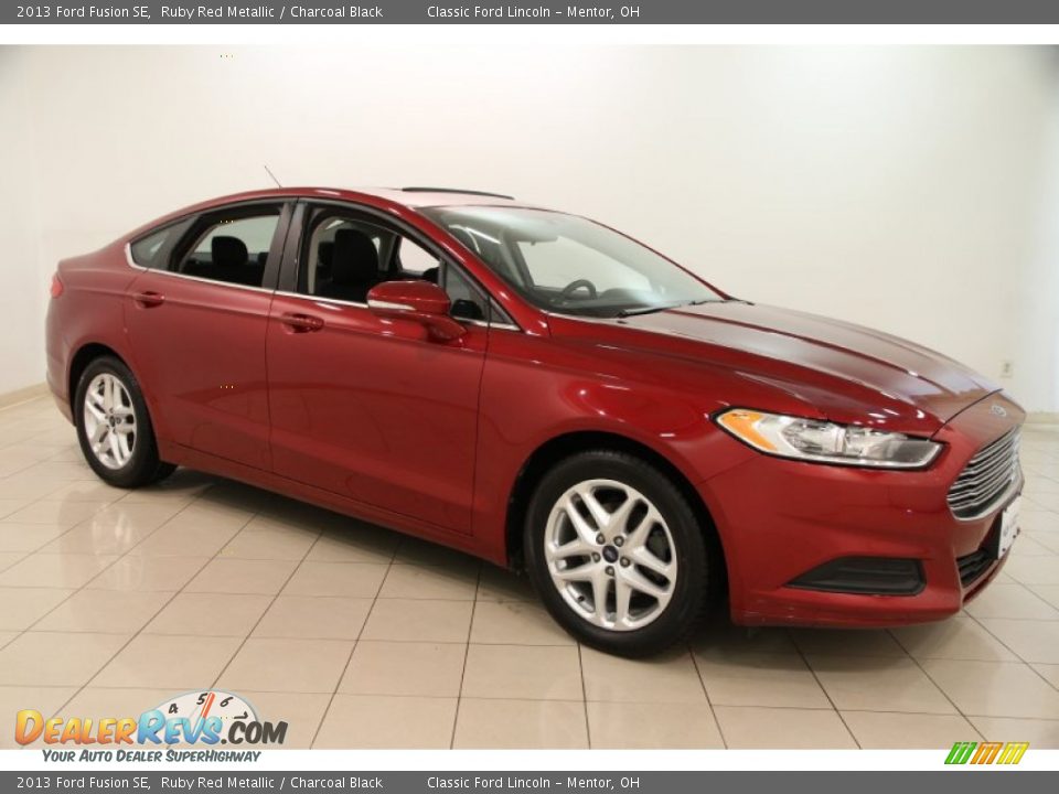 2013 Ford Fusion SE Ruby Red Metallic / Charcoal Black Photo #1