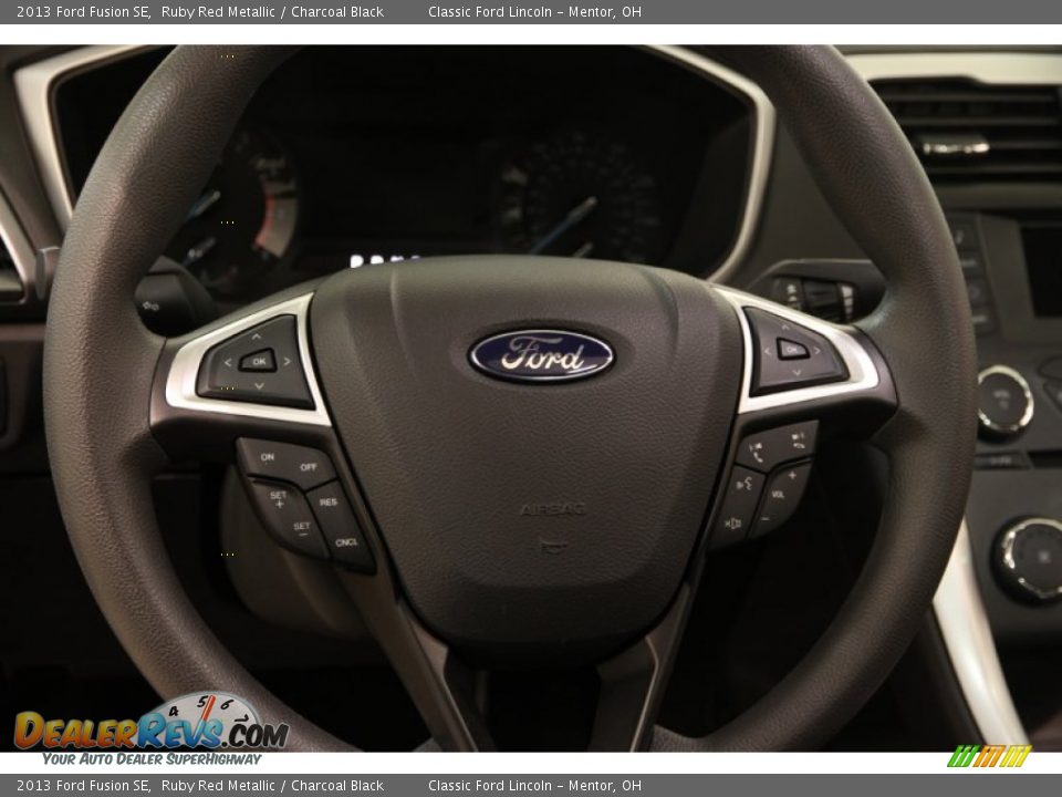 2013 Ford Fusion SE Ruby Red Metallic / Charcoal Black Photo #6